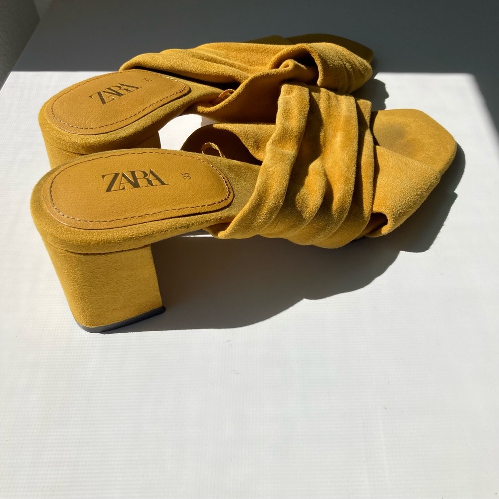Zara crossed mini heels